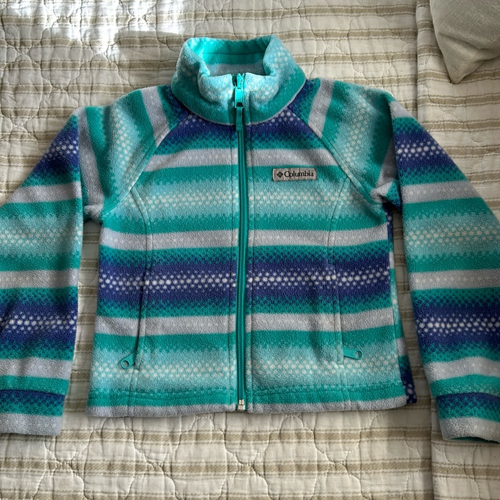 YXXS (4/5) Columbia Fleece Full Zip Jacket